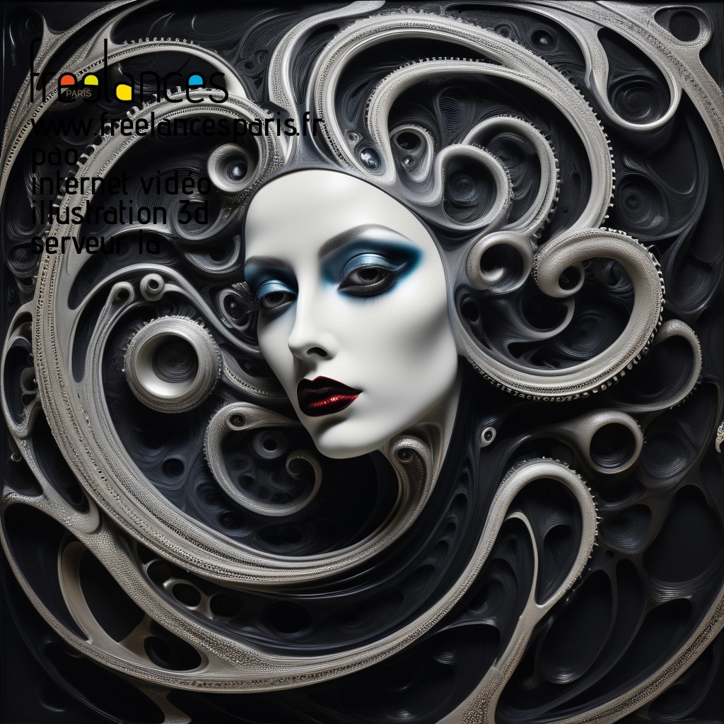 Pao mise en page internet vidéo illustration 3d serveur IA générative AI freelance paris studio de création magazines ufr3jwd0